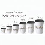 Logo Baskılı Douple 8 oz Karton Bardak